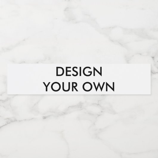 Aangepaste gepersonaliseerde etiketten van de wate (Enkel label)