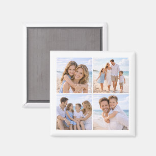 Aangepaste Gepersonaliseerde Familie Foto Magneet