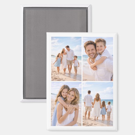 Aangepaste Gepersonaliseerde Familie Foto Magneet (Voorkant / Achterkant)