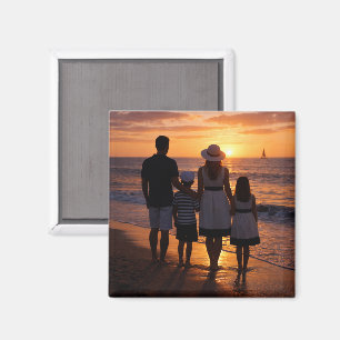Aangepaste Gepersonaliseerde Familie Foto Magneet