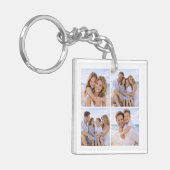 Aangepaste Gepersonaliseerde Familie Foto Sleutelhanger (Voorkant Links)