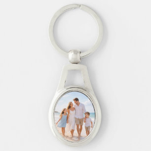 Aangepaste Gepersonaliseerde Familie Foto Sleutelhanger