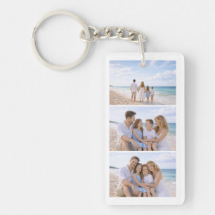 Aangepaste Gepersonaliseerde Familie Foto Sleutelhanger