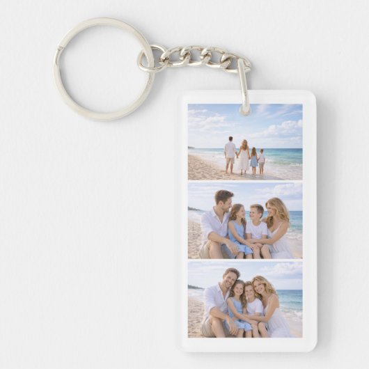 Aangepaste Gepersonaliseerde Familie Foto Sleutelhanger (Voorkant)