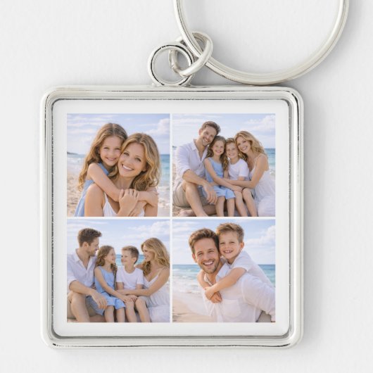 Aangepaste Gepersonaliseerde Familie Foto Sleutelhanger (Voorkant)