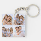 Aangepaste Gepersonaliseerde Familie Foto Sleutelhanger (Achterkant)