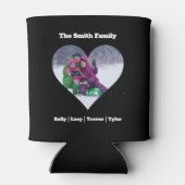 Aangepaste gepersonaliseerde familie hart Sjabloon Blikjeskoeler (Achterkant)