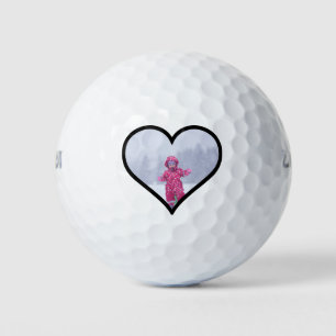 Aangepaste Gepersonaliseerde Familie In Hart Sjabl Golfballen