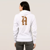 Aangepaste gepersonaliseerde familie monogram full hoodie (Achterkant volledig)
