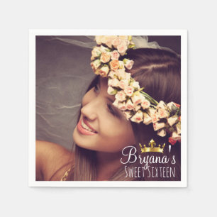 Aangepaste gepersonaliseerde foto afbeelding Sweet Servet