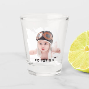 Aangepaste gepersonaliseerde foto afdrukken shot glas