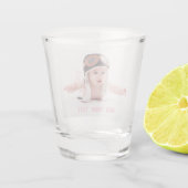 Aangepaste gepersonaliseerde foto afdrukken shot glas (Achterkant)