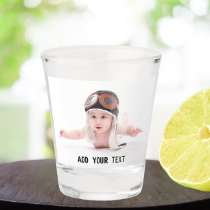 Aangepaste gepersonaliseerde foto afdrukken shot glas
