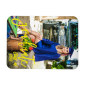 Aangepaste gepersonaliseerde foto afstudeeraankond magneet (Horizontaal)