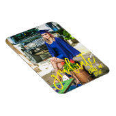 Aangepaste gepersonaliseerde foto Afstuderen aanko Magneet (Rechterzijde)