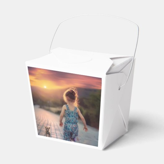 Aangepaste gepersonaliseerde foto bedankdoosjes (Voorkant Zijde)