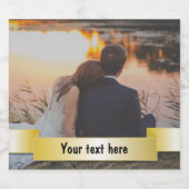 Aangepaste gepersonaliseerde foto bier etiket (Enkel label)