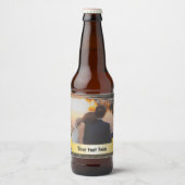 Aangepaste gepersonaliseerde foto bier etiket (Voorkant)