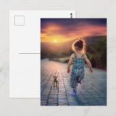 Aangepaste gepersonaliseerde foto briefkaart (Voorkant / Achterkant)