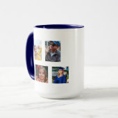 Aangepaste gepersonaliseerde foto collage koffie M Mok (Voorkant links)