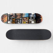 Aangepaste gepersonaliseerde foto collage skateboa persoonlijk skateboard (Horizontaal)