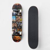 Aangepaste gepersonaliseerde foto collage skateboa persoonlijk skateboard (Voorkant)