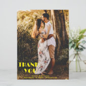 Aangepaste gepersonaliseerde foto Dank u kaarten D (Staand voorkant)