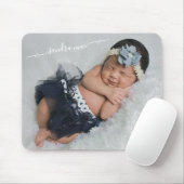 Aangepaste gepersonaliseerde foto- en babynamen sj muismat (Met muis)