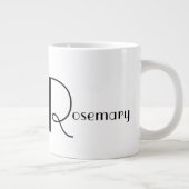 Aangepaste gepersonaliseerde foto en naam grote koffiekop (Rechts)