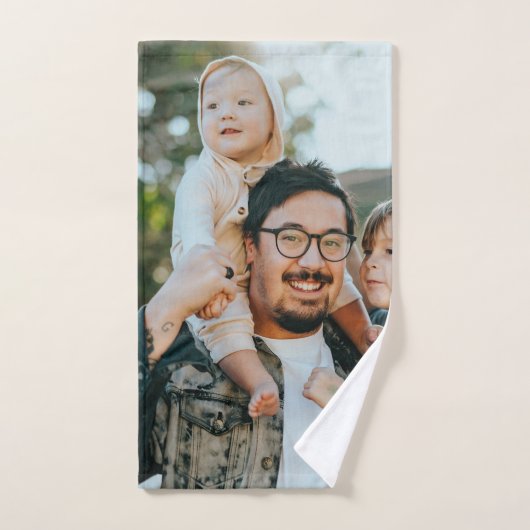 Aangepaste gepersonaliseerde foto handdoek (Handdoek)
