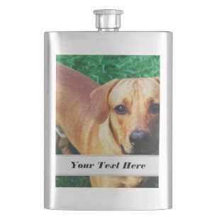 Aangepaste gepersonaliseerde foto hip fles flacon