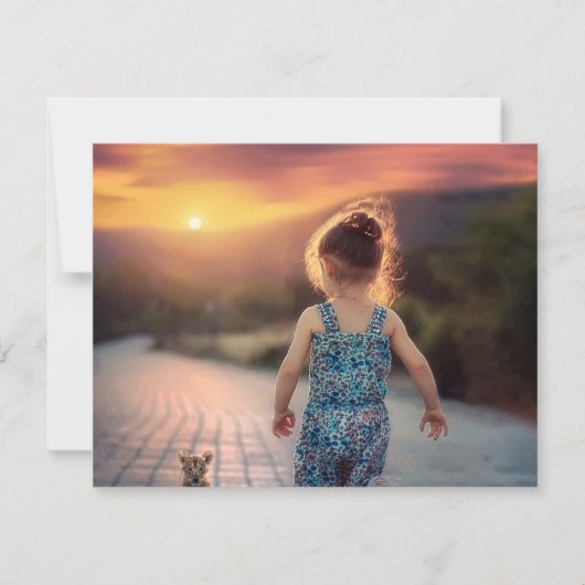 Aangepaste gepersonaliseerde foto notitiekaartje (Voorkant)