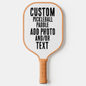 AANGEPASTE GEPERSONALISEERDE FOTO- OF TEKSTKLEUR PICKLEBALL PADDLE (Voorkant)