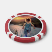 Aangepaste gepersonaliseerde foto poker chips (Enkel)