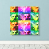 Aangepaste gepersonaliseerde foto Pop Art Canvas Afdruk (Insitu (Houten vloer))