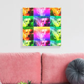 Aangepaste gepersonaliseerde foto Pop Art Canvas Afdruk (Insitu (Woonkamer))