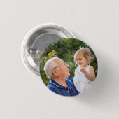 Aangepaste gepersonaliseerde foto ronde button 3,2 cm (Voorkant /achterkant)