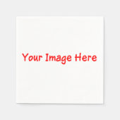 Aangepaste gepersonaliseerde foto selfie 4kat papi servet (Voorkant)