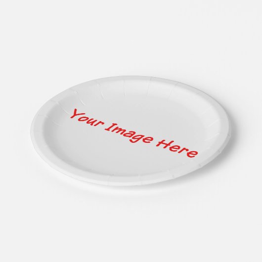 Aangepaste gepersonaliseerde foto selfie 4keri papieren bordje (Gekanteld)