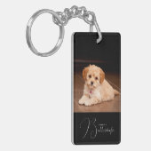 Aangepaste gepersonaliseerde foto sleutelhanger (Voorkant Links)