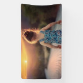 Aangepaste gepersonaliseerde foto  spandoek (Verticaal)