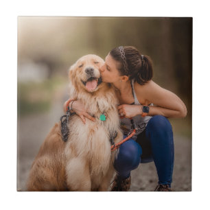 Aangepaste gepersonaliseerde foto tegeltje