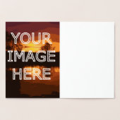 Aangepaste gepersonaliseerde foto-upload bedankt folie kaarten (Binnen)