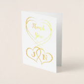 Aangepaste gepersonaliseerde foto uploaden Dank u Folie Kaarten (Voorkant)
