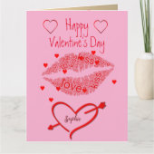 Aangepaste Gepersonaliseerde Foto Valentijnsdag Ka Kaart (Voorkant)