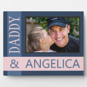 Aangepaste gepersonaliseerde foto van vader met ki fotoplaat (Voorkant)