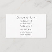 Aangepaste gepersonaliseerde foto visitekaartje (Achterkant)