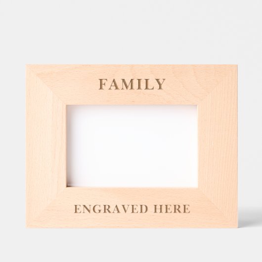 Aangepaste gepersonaliseerde fotofamilie gegraveerde lijstjes (Voorkant)