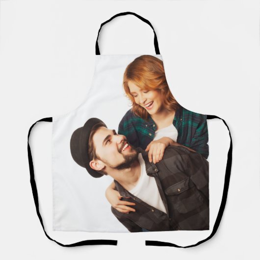 Aangepaste gepersonaliseerde fotosjabloon Voeg uw  Schort (Voorkant)