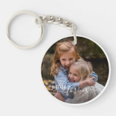 Aangepaste gepersonaliseerde fotosjabloon Zusters  Sleutelhanger (Voorkant)